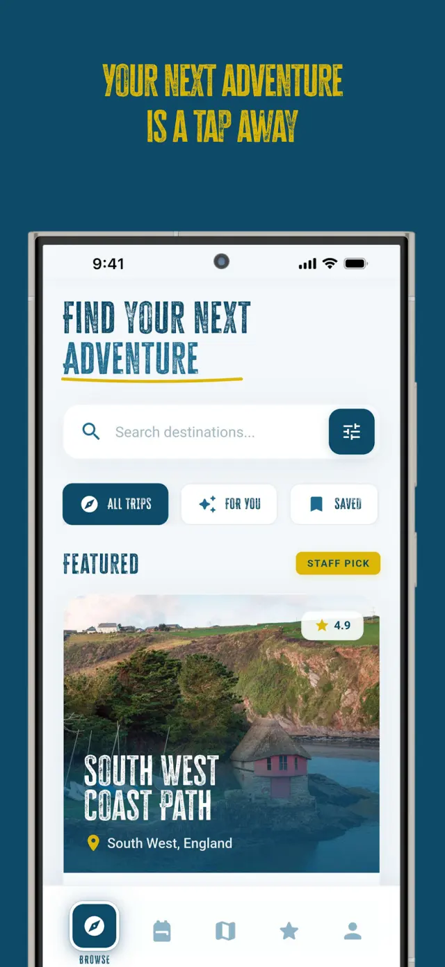 Encounter Walking on Android — trail discovery and booking, from the Play listing